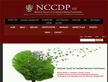 Tablet Screenshot of nccdp.org